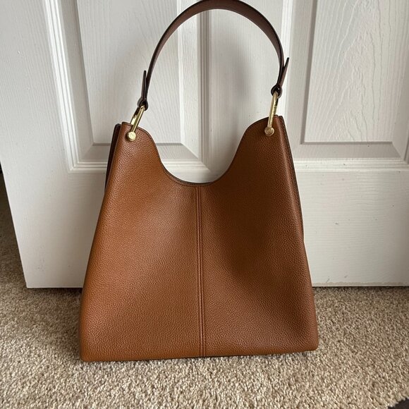 Michael Kors Brown Suede Hobo Bag – Gold Hardware - Picture 2 of 5